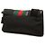 Borsa a cintura Gucci in nylon nero con G intrecciate e banda Web - vista 2
