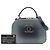 Chanel Gray Small CC Quilted Metallic Caviar Coco Curve Vanity Case Marrone Grigio antracite - vista 7