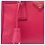 Prada Bolsa Mini Saffiano Lux Galleria Double Zip Rosa - vista 6
