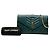 Autre Marque Saint Laurent Green Grain De Poudre Triquilt Monogram Envelope Wallet on Chain Grün - Ansicht 7