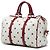Borsa Boston Gucci White Medium GG Supreme Hearts Joy Bianco - vista 2