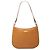 Bolsa de ombro Burberry em couro marrom Caramelo