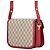 Borsa a tracolla Gucci Beige Medium GG Supreme Horsebit 1955 - vista 2