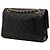 Chanel Black Medium Classic Lambskin Double Flap Negro - vista 2