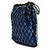 Bolsa Crossbody Prada em cetim preto e couro com corrente de rede - vista 2
