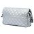Chanel Silver Medium Quilted Metallic Grained Calfskin Casual Rock Flap Plata - vista 2