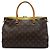 Louis Vuitton Brown Monogram Pallas MM Castaño