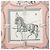 Pañuelo de seda Hermès Pink Grand Apparat 90 Rosa - vista 2