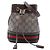 Borsa a secchiello Gucci Mini GG Supreme Web Ophidia Beige