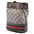 Borsa a secchiello Gucci Mini GG Supreme Web Ophidia Beige - vista 2
