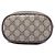 Borsa a secchiello Gucci Mini GG Supreme Web Ophidia Beige - vista 3