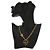 Chanel Gold Gold Plated Enamel Coco Heart Star Anhänger Halskette Golden