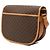 Céline Bolso bandolera Celine Brown Macadam Coated Canvas Castaño - vista 2