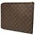 Louis Vuitton Brown Monogram Poche Documents Portfolio 30 Marrone - vista 2