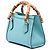 Borsa Gucci Blue Mini Calfskin Bamboo Diana Satchel Blu chiaro - vista 2
