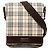 Borsa a tracolla con patta Burberry Beige House Check Canvas