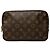 Louis Vuitton Brown Monogram Trousse Toilette 23 Marrone