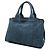 Tote Bag Prada in Denim Blu con Logo Canapa - vista 2
