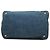Tote Bag Prada in Denim Blu con Logo Canapa - vista 3