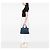 Tote Bag Prada in Denim Blu con Logo Canapa - vista 6