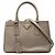 Prada Borsa Mini Saffiano Lux Galleria Double Zip Marrone Taupe