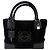 Borsa Tote Loewe Amazona Fusta in camoscio nero
