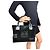 Borsa Tote Loewe Amazona Fusta in camoscio nero - vista 3