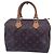 Louis Vuitton Vintage Cloth Handtasche Speedy Braun