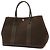 Hermès Borsa Tote Hermes Garden Party PM Marrone - vista 2