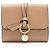 Chloé Carteira Chloe Alphabet Trifold em pele de vitelo Marrom