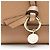 Chloé Carteira Chloe Alphabet Trifold em pele de vitelo Marrom - vista 9