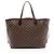 Saco Louis Vuitton Damier Ebene Neverfull GM Tote Marrom - vista 3