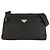 Pochette Prada Tessuto avec logo triangle Noir
