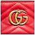 Zaino Vanity Gucci GG Marmont Rosso - vista 4