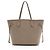 Saco Tote Louis Vuitton Giant Monogram Empreinte Neverfull MM Marrom Bege