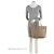 Saco Tote Louis Vuitton Giant Monogram Empreinte Neverfull MM Marrom Bege - vista 5