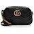 Borsa piccola GG Marmont in pelle matelassé Gucci Nero