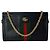 Bolsa de Ombro Gucci Ophidia em Couro com Faixa Web Preto