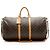 Louis Vuitton Vintage Monogram Canvas Keepall Bandouliere 55 Duffle Marrone