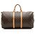 Louis Vuitton Vintage Monogram Canvas Keepall Bandouliere 55 Duffle Marrone - vista 3