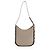 Chloé Chloe Darryl Medium Hobo em couro de bezerro granulado Cinza - vista 3