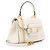 Gucci Leather Horsebit 1955 Mini Chain Top Handle Bianco - vista 2