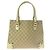 Tote Gucci in tela GG con borchie Marrone Beige