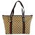 Gucci Shelly Line Tote Bag Braun Beige