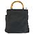 Borsa a mano Gucci Bamboo in nylon nero
