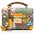 Gucci GG Supreme Flora Bamboo Padlock Top Handle Castaño Beige