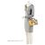 Gucci GG Supreme Flora Bamboo Padlock Top Handle Castaño Beige - vista 5