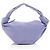 Bottega Veneta Mini Borsa Double Knot in pelle di vitello Porpora