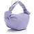 Bottega Veneta Mini Borsa Double Knot in pelle di vitello Porpora - vista 2