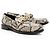 Mocassini Gucci in pelle embossed pitone con logo - Taglia 7.5 / 37.5 Marrone Beige - vista 2